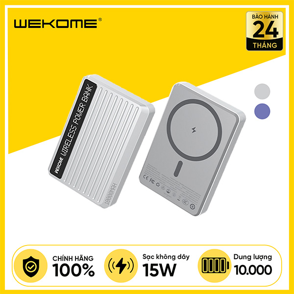 Pin Sạc Dự Phòng Không Dây WEKOME WP-81 10000mAh 20W