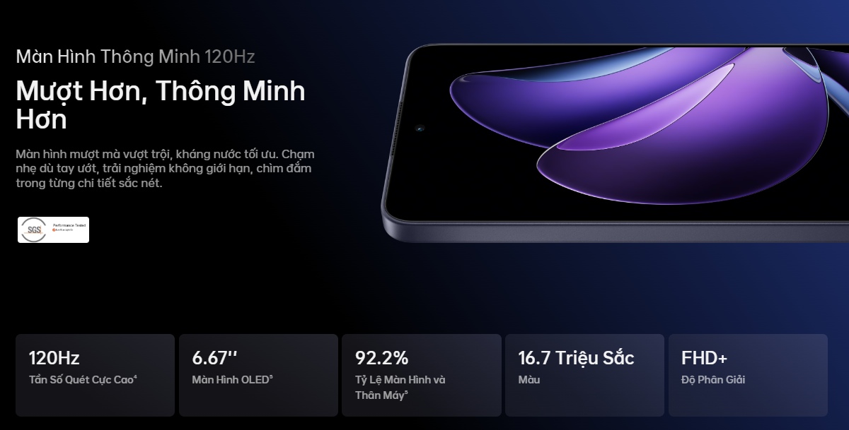 Màn hình AMOLED 120Hz