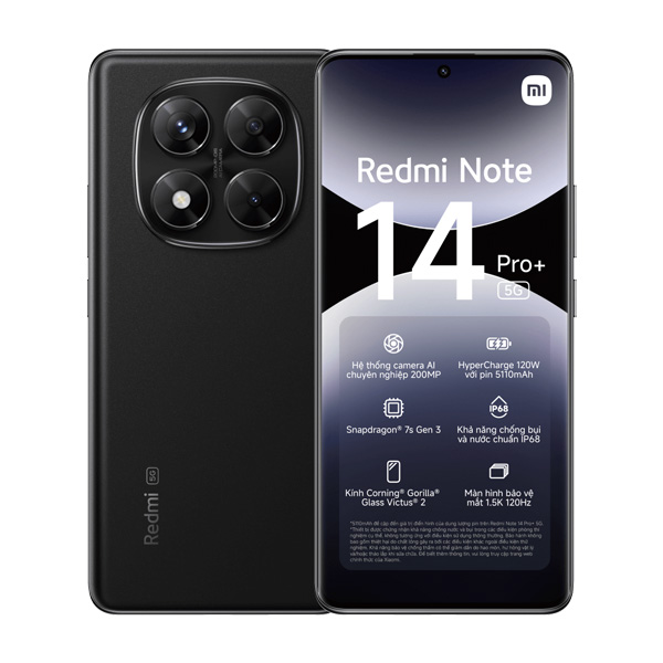 Xiaomi Redmi Note 14 Pro+ 5G 8GB/256GB Chính Hãng