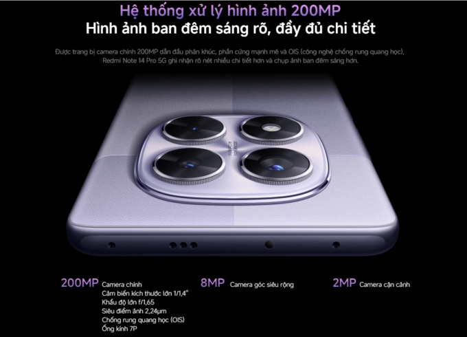 Hệ thống camera 200MP