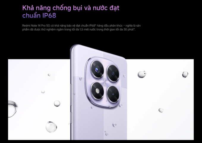 Khả năng chống bụi và nước 