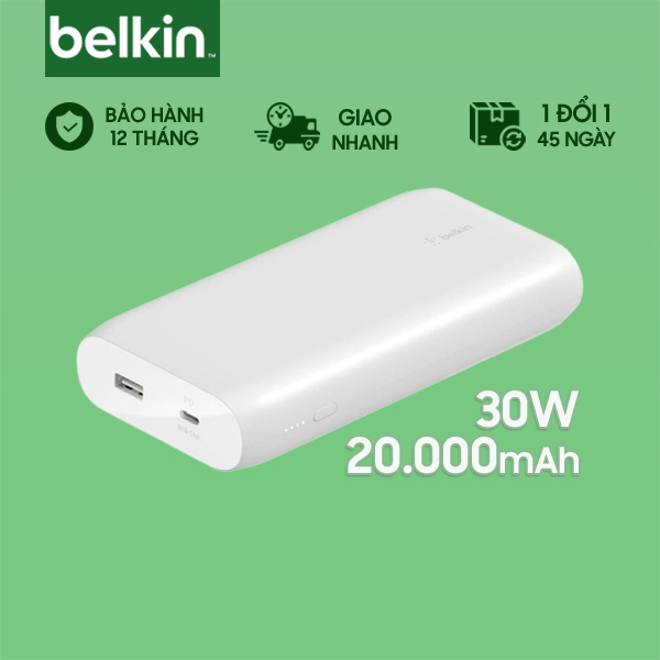 Pin Sạc Dự Phòng BELKIN Polyme Pocket Power PD 30W 20000mAh