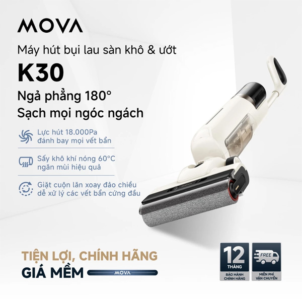 Máy hút bụi lau nhà cầm tay Mova K30 Chính Hãng