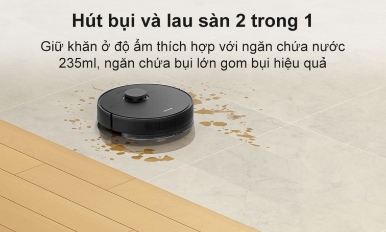 không chỉ hút bụi mà còn lau