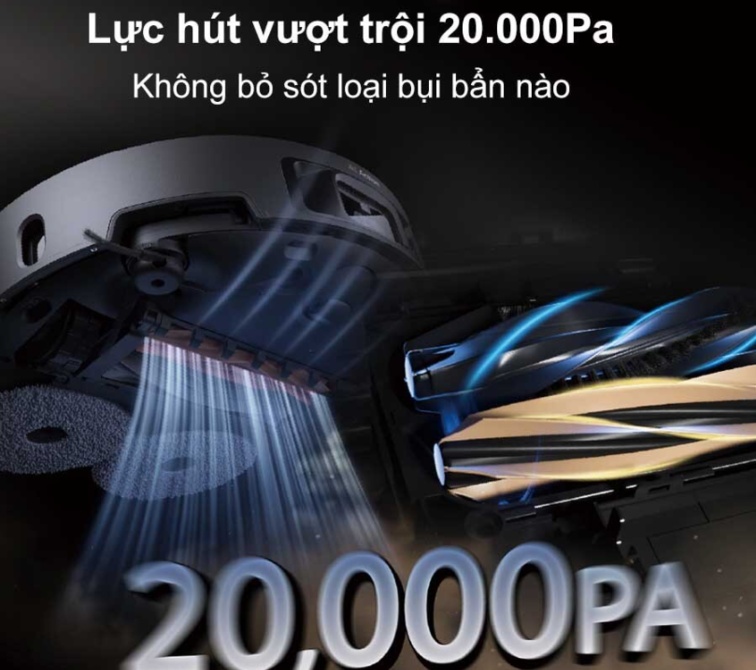 Lực hút Vormax 20.000Pa