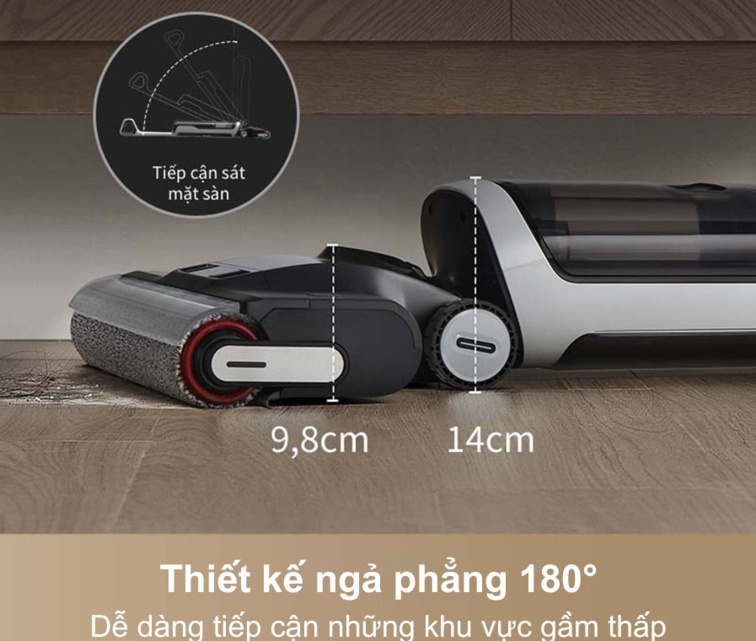 Thiết kế ngả phẳng 180°