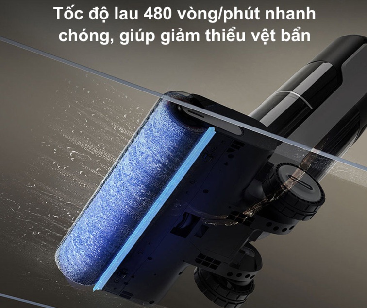 Tốc độ lau 480 vòng/phút