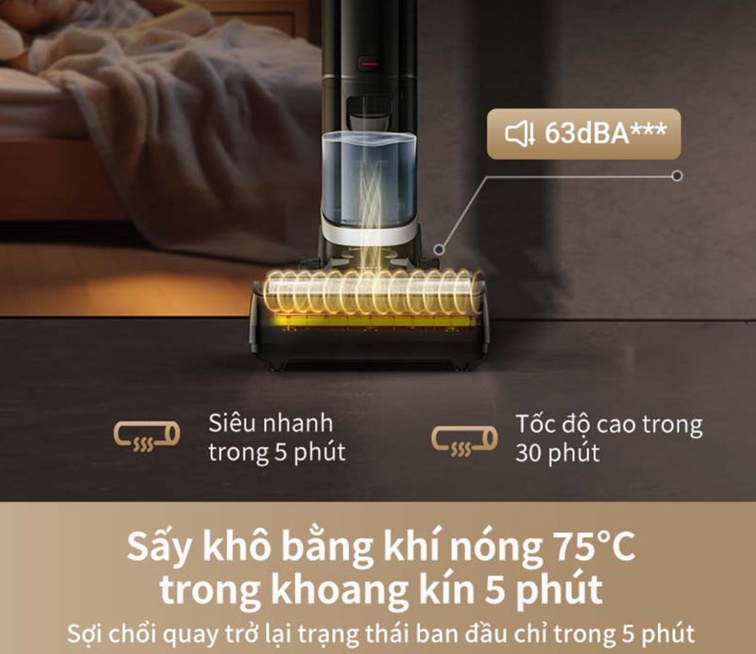 Tự vệ sinh và khử trùng với nước nóng 100°C