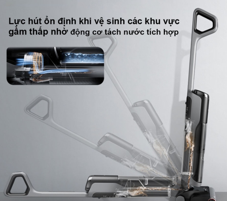 Máy còn được trang bị bánh xe trợ lực GlideWheel™