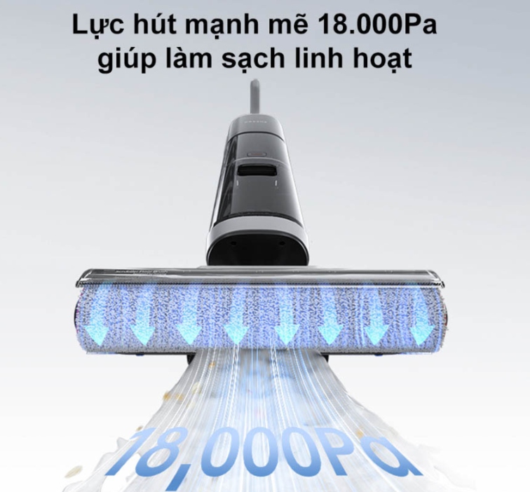 Lực hút mạnh mẽ 18.000Pa