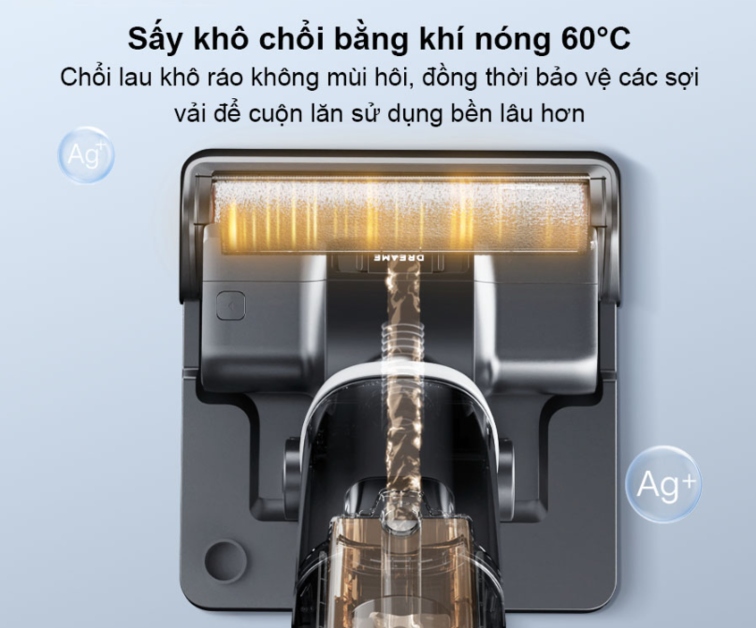 Sấy khô chổi bằng khí nóng 60 độ C