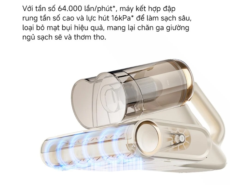 Lực hút mạnh mẽ, làm sạch hiệu quả