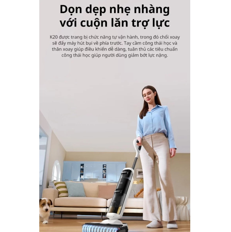 Dọn dẹp nhẹ nhàng với cuộn lăn trợ lực
