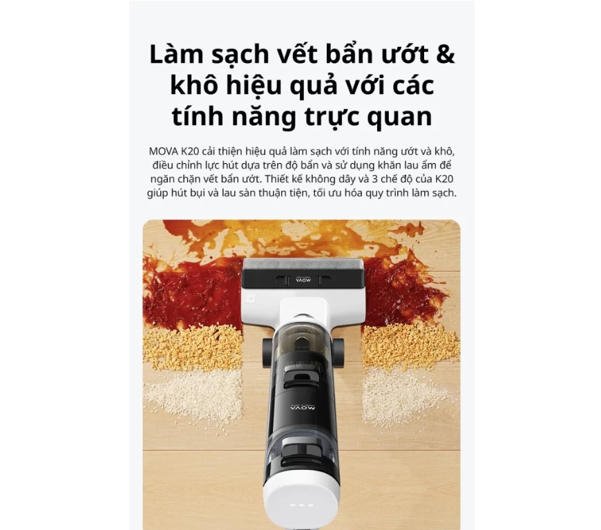 Chế độ làm sạch linh hoạt