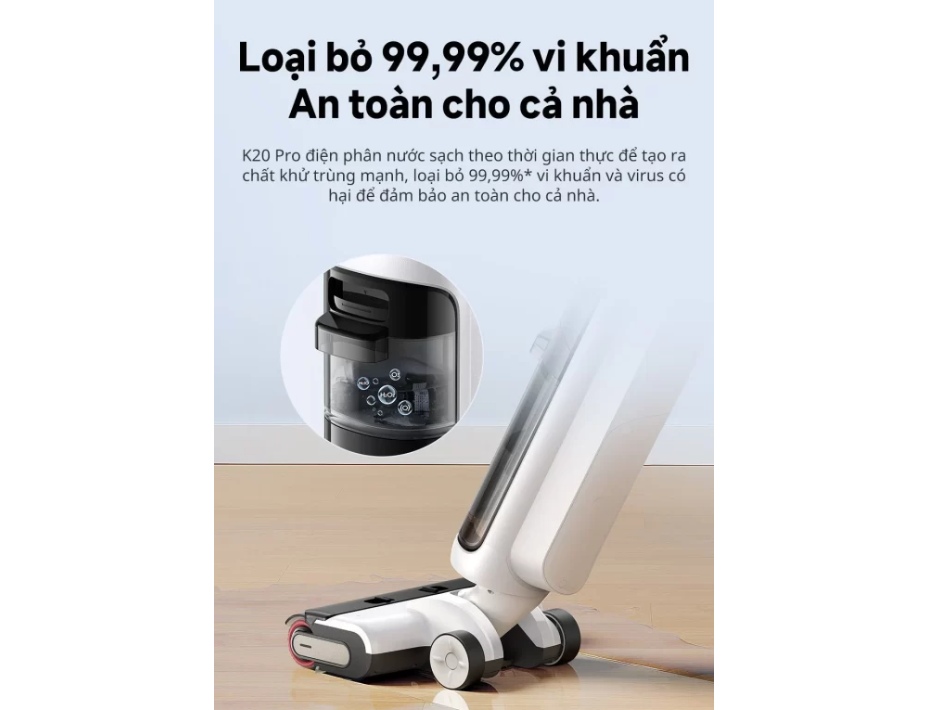  tự động điều chỉnh lực hút và lượng nước