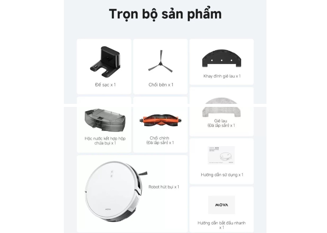 Robot hút bụi lau nhà Dreame Mova E10 