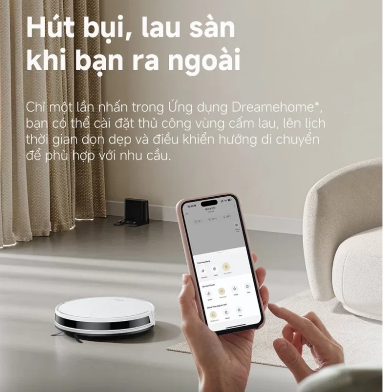 Điều khiển thông minh qua ứng dụng Dreame Home