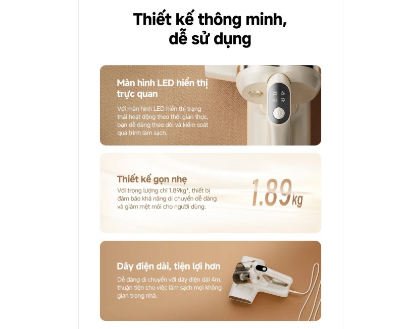 Thiết kế thông minh, dễ sử dụng