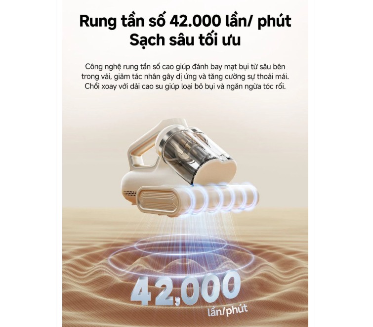 Lực hút mạnh mẽ với rung tần số cao