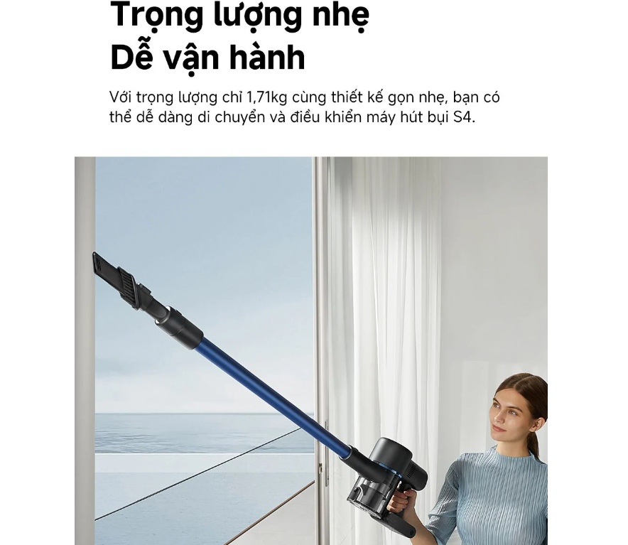 Trọng lượng nhẹ, dễ vận hành