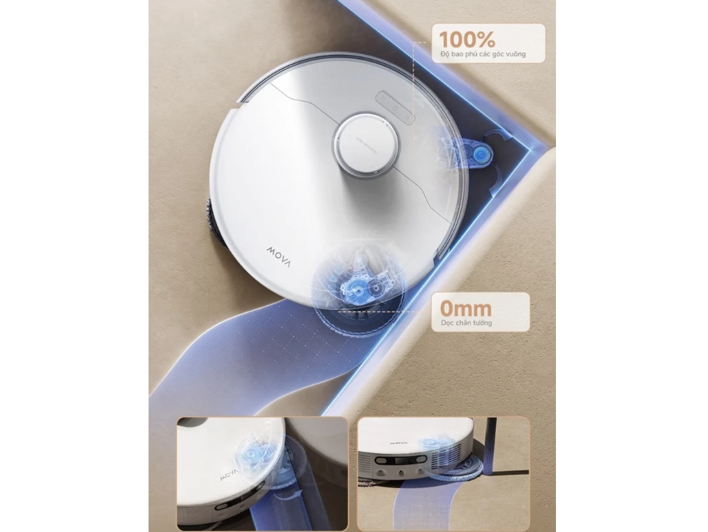 Giẻ lau mở rộng tiếp cận mọi ngóc ngách
