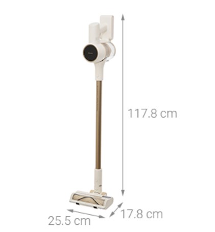 ngang 25.5 cm, cao 117.8 cm, sâu 17.8 cm