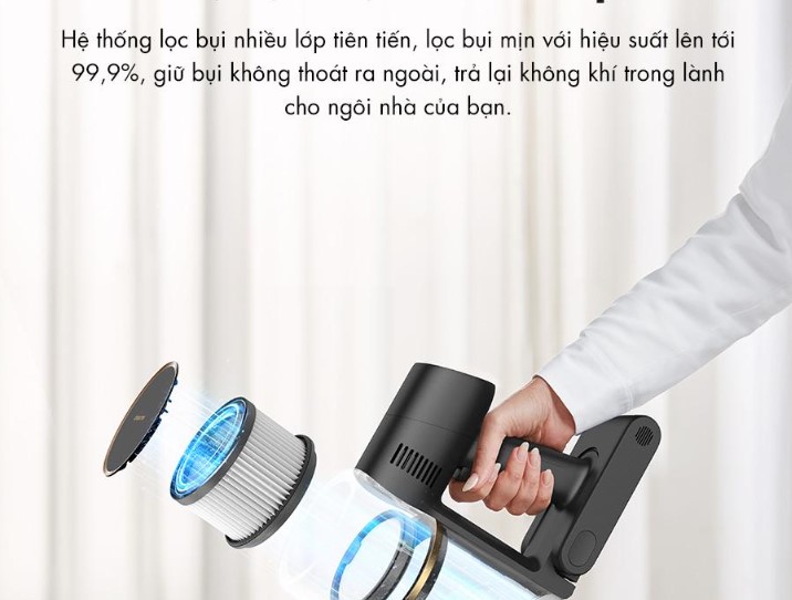 Hệ thống lọc tiên tiến 99,9%