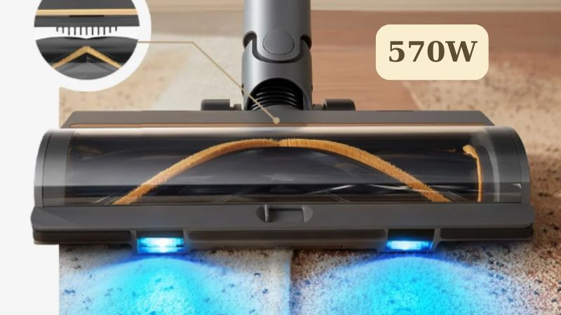 Công suất máy lên đến 570W