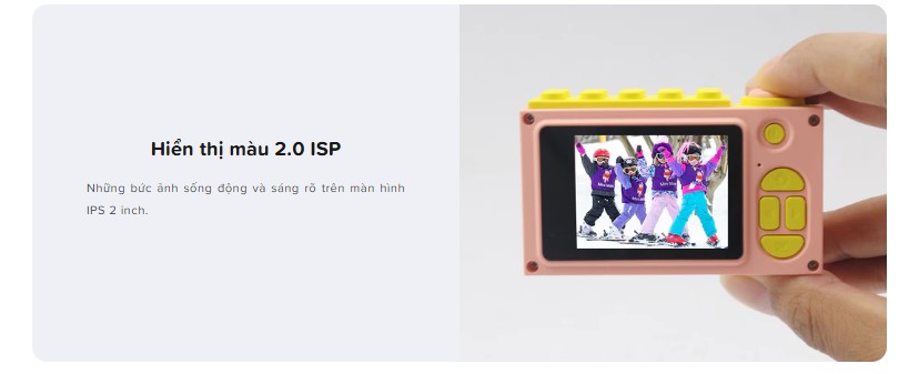 Màn hình IPS 2 inch sống động và dễ quan sát