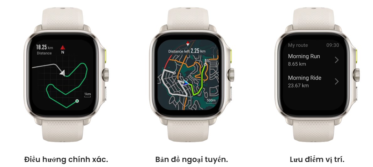 Amazfit Cheetah Square hỗ trợ sáu hệ thống định vị vệ tinh