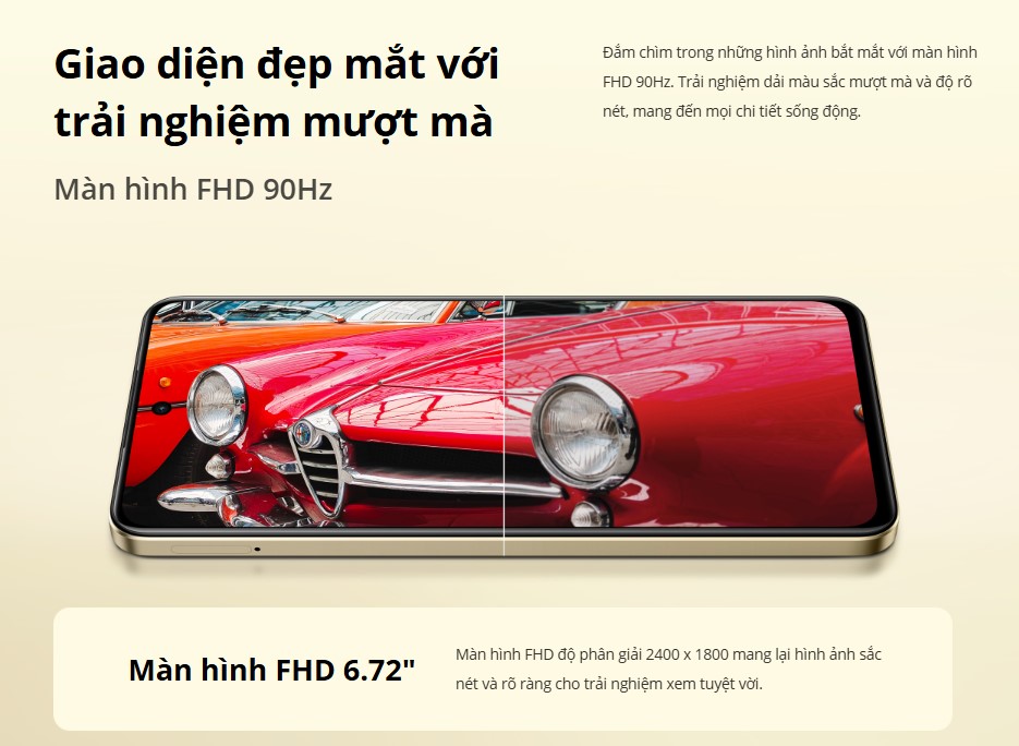 Màn hình FHD 90Hz