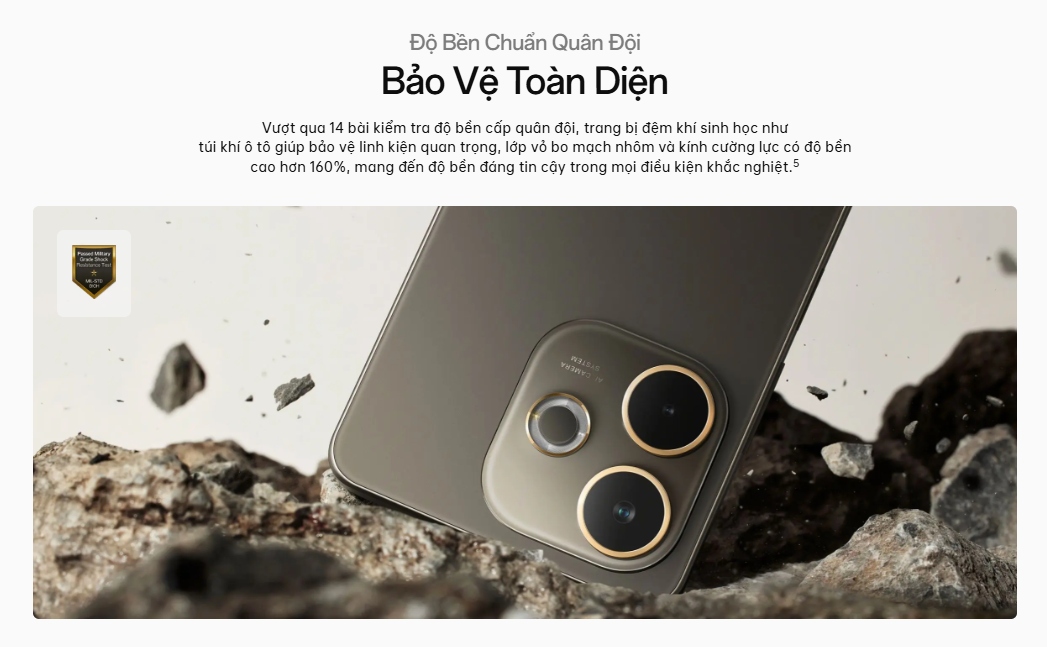 Độ bền chuẩn quân đội, bảo vệ tối ưu