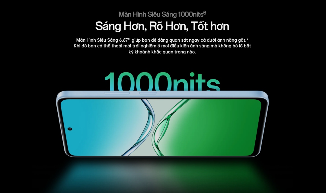 Độ sáng 1000nits