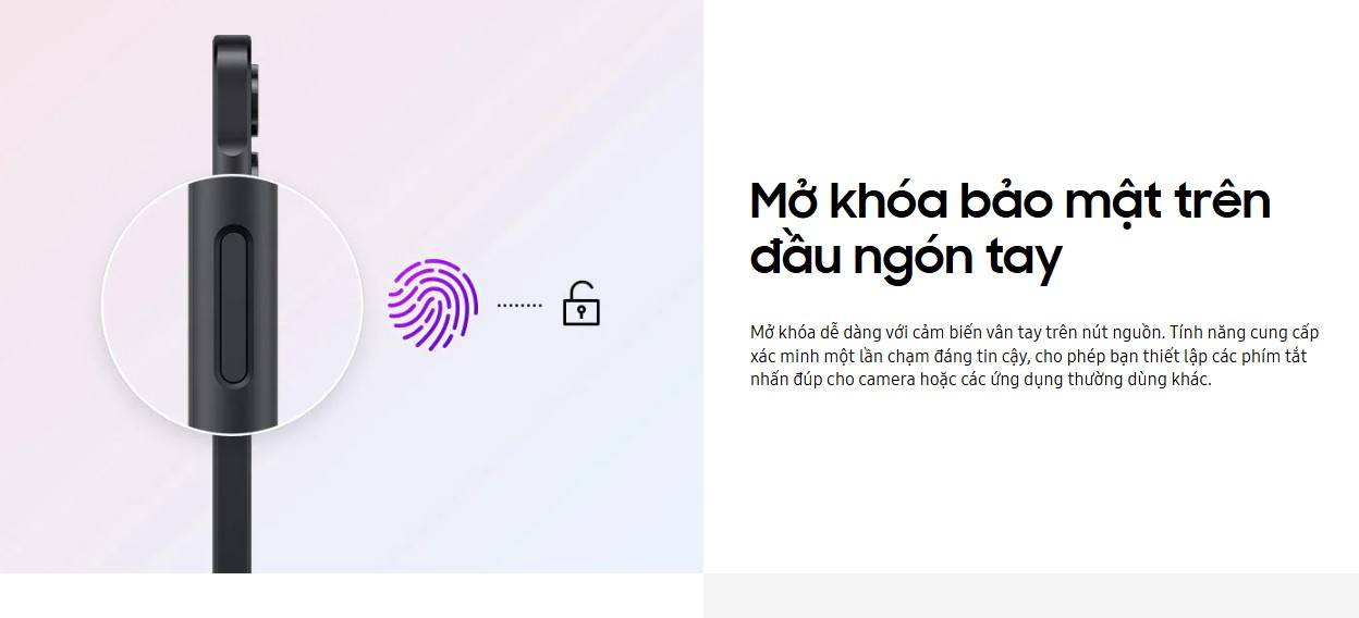 Cảm biến vân tay tiện lợi