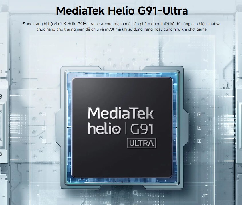 chip MediaTek Helio G91-Ultra 8 nhân