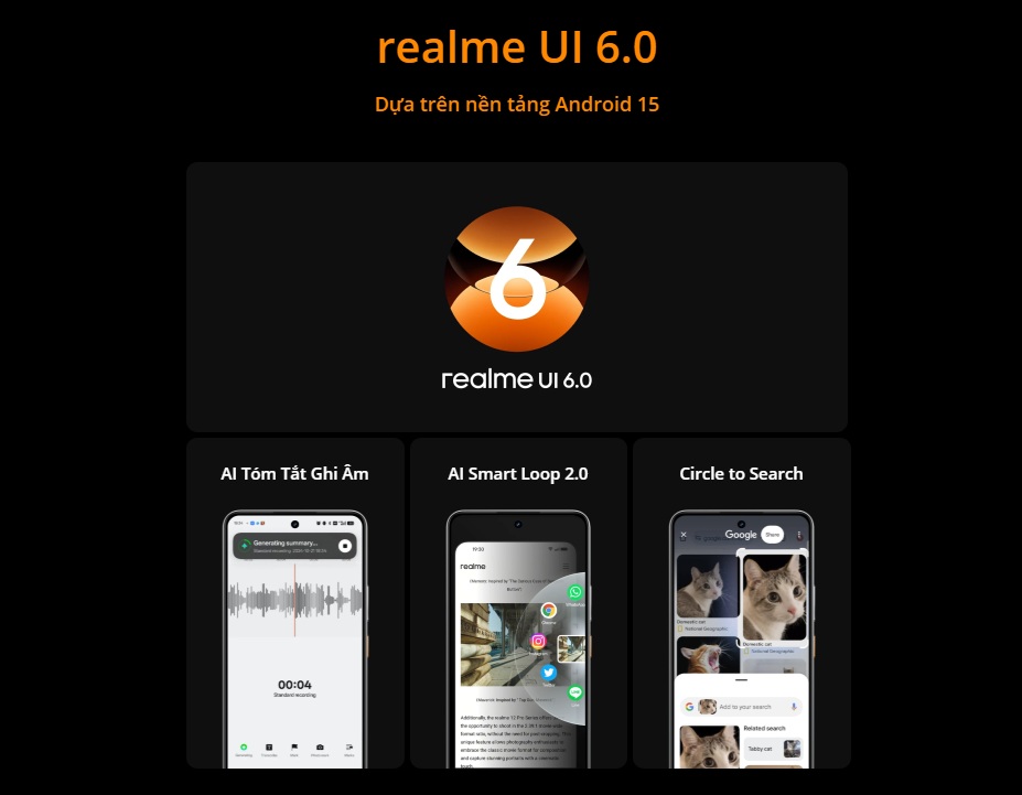 Giao diện realme UI 6.0