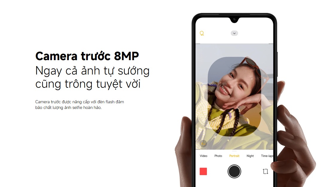 Camera trước 8MP
