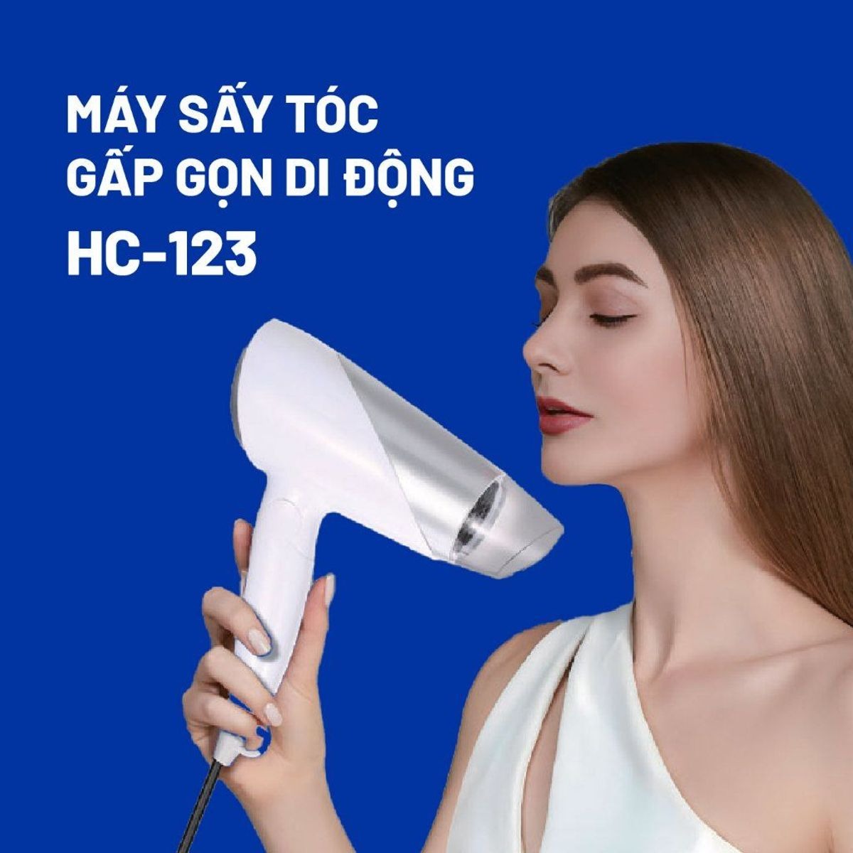 Thiết kế hiện đại, tay cầm gập gọn tiện lợi