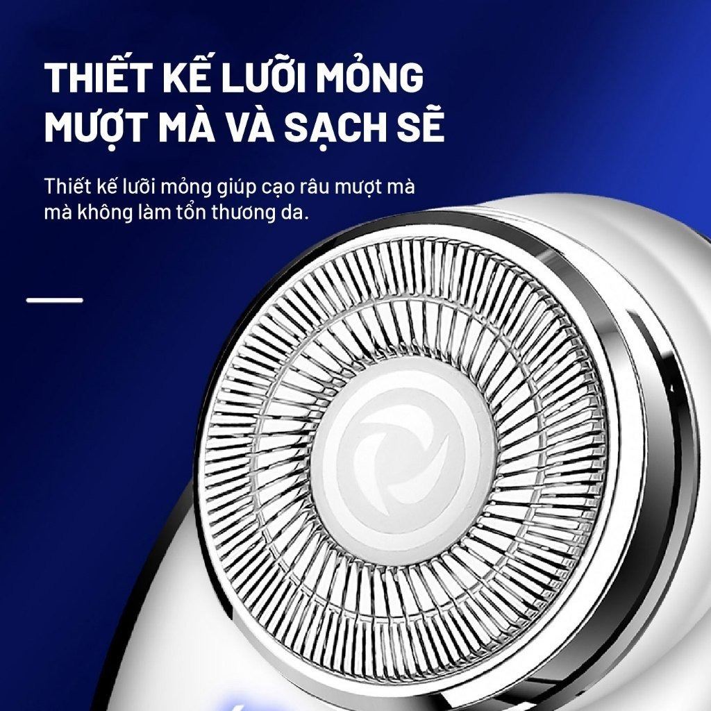 Thiết kế lưỡi cạo mỏng, mượt mà và sạch sẽ