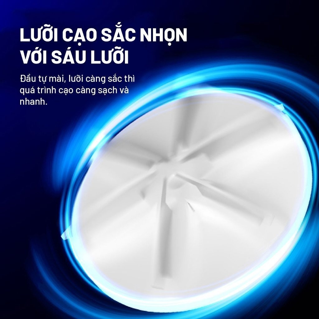 Lưỡi cạo sắc nhọn với 6 lưỡi dao