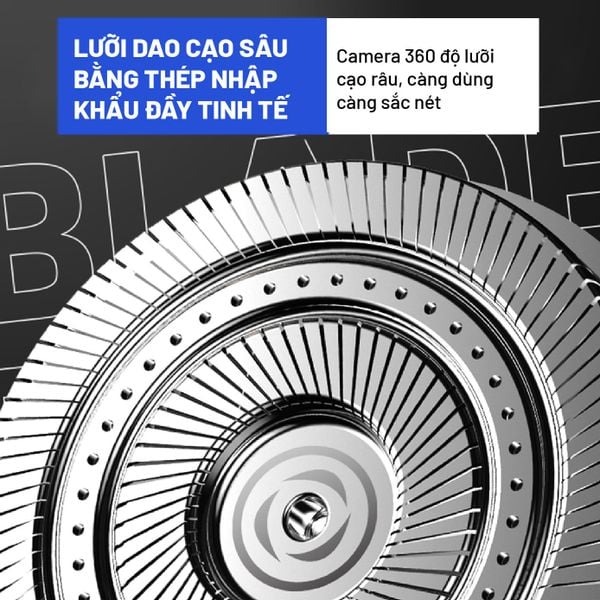 Công nghệ lưỡi dao sắc bén, cạo sâu
