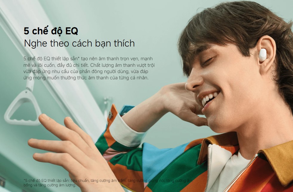 Hỗ trợ tới 5 chế độ EQ