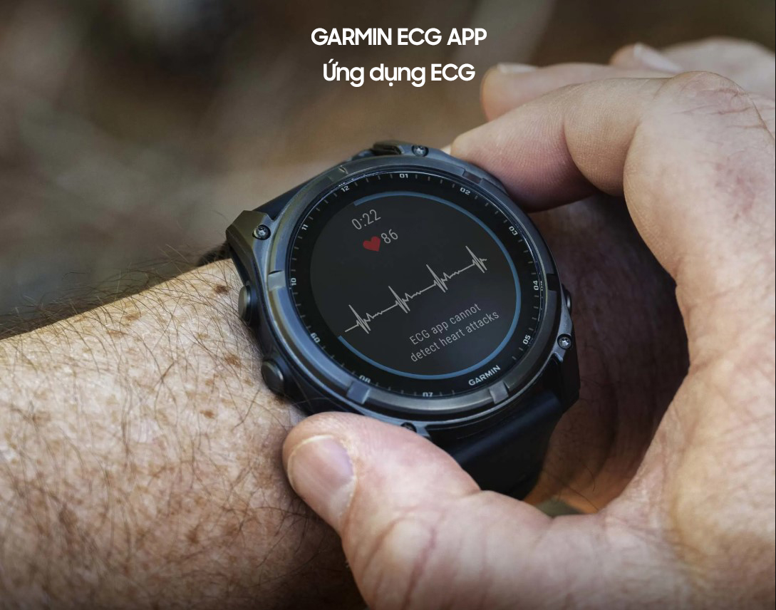 ứng dụng ecg trên garmin fenix 8