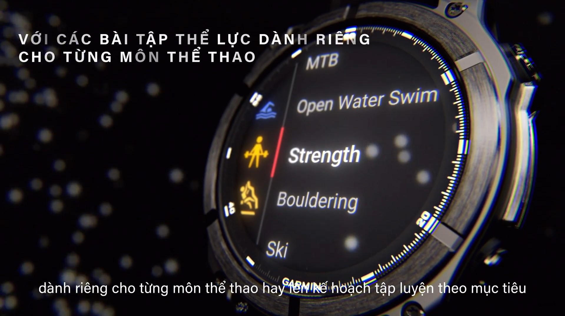 luyện tập trên garmin fenix 8