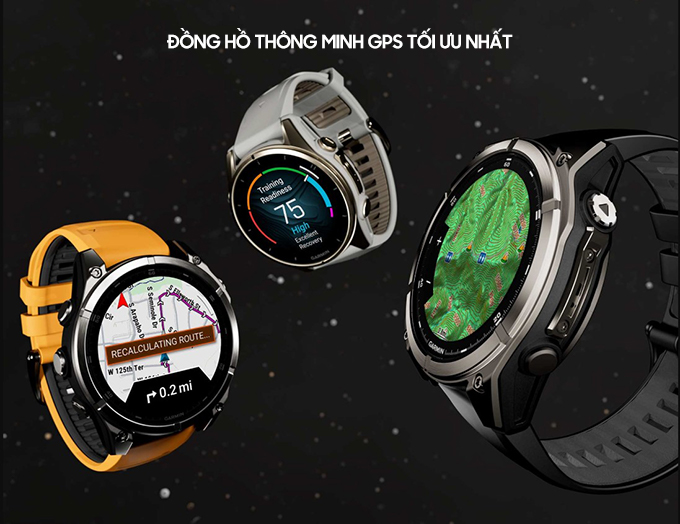 định vị gps trên garmin fenix 8 sapphire