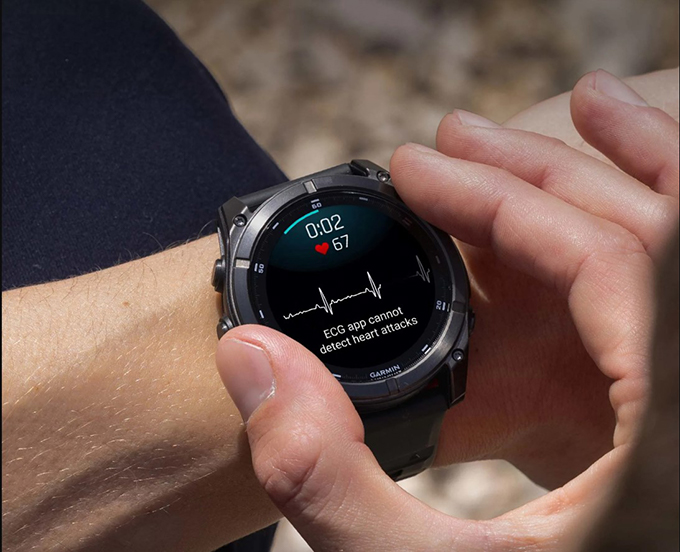 ứng dụng ecg trên garmin fenix 8 sapphire