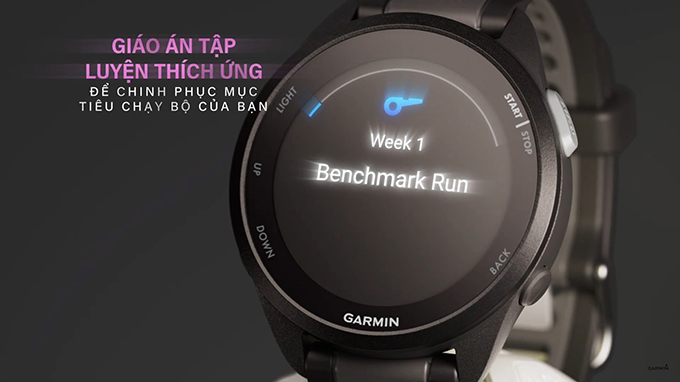 giáo án tập luyện Garmin Forerunner 165 Music