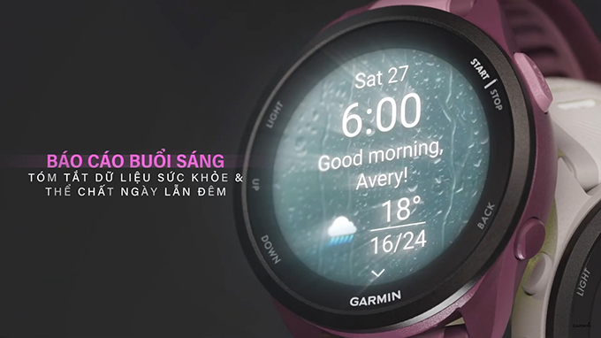 Garmin Forerunner 165 Music theo dõi sức khỏe