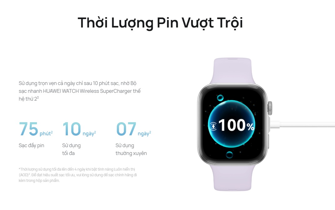 Thời lượng pin vượt trội