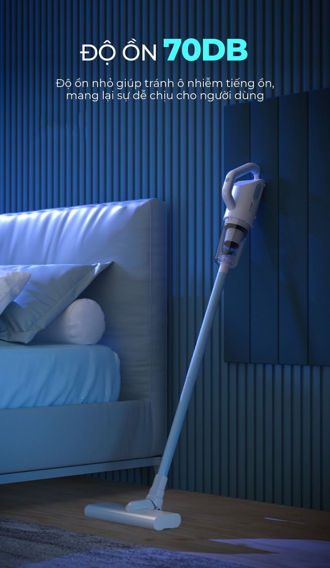 Hoạt động êm ái với độ ồn chỉ 70dB